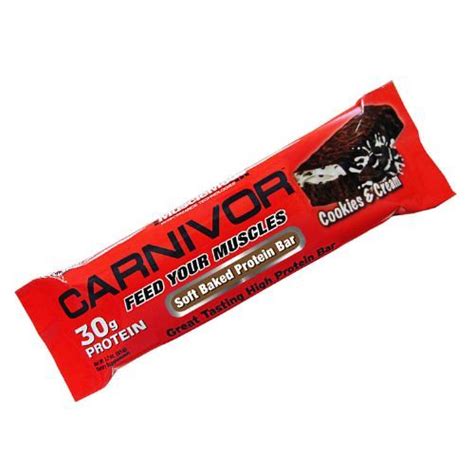 Carnivor Protein Bar 12 Barras De 91g Cookies Cream Musclemeds