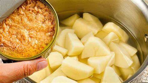 Gâteau de pommes de terre au thon un plat super savoureux pas cher et