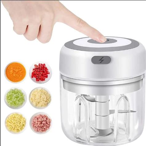 Cheap Mini USB Wireless Electric Garlic Masher Press Mincer Vegetable