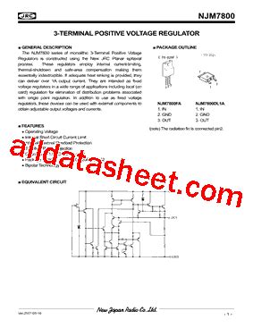 Njm Fa Datasheet Pdf New Japan Radio