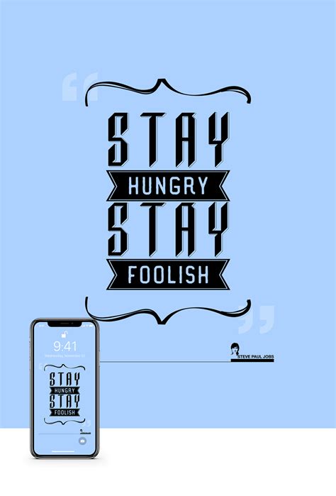 IPhone X Wallpaper - (Steve Jobs Quotes) Free Download on Behance