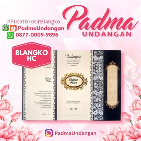 087700099896 Padma Undangan Grosir Blangko Undangan Nikah Kartu