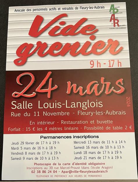 Vide Grenier En Int Rieur Fleury Les Aubrais Mars