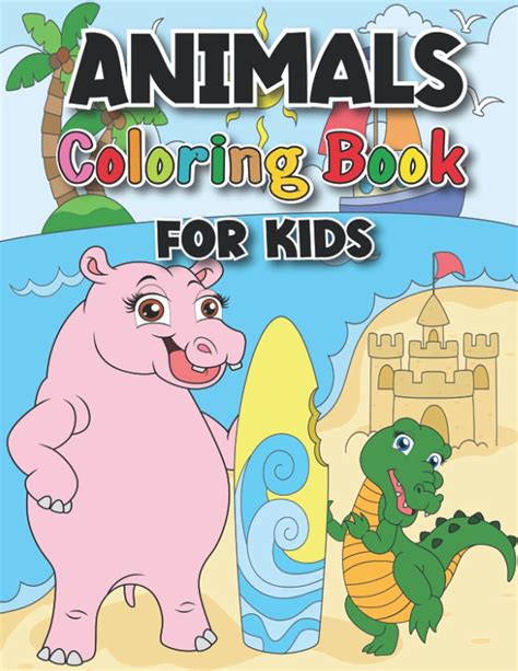 Animal Coloring Book, Coloring Book Animals for Kids : Coloring pages ...