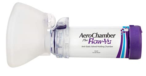 AeroChamber Cámara espaciadora Plus Flow Vu Adulto con Mascarilla