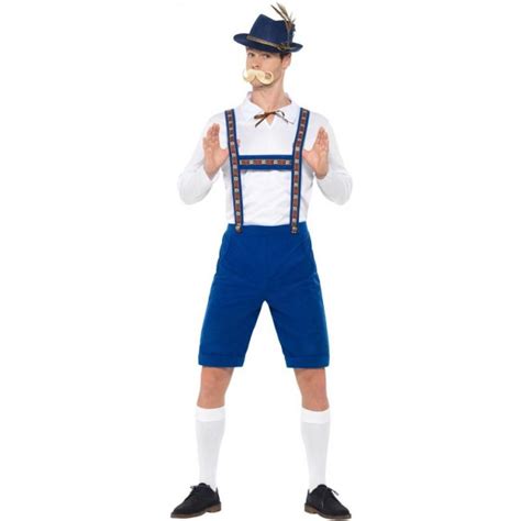 Déguisement Allemand Oktoberfest bleu pour homme Achat en ligne