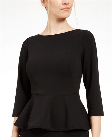 Calvin Klein Petite Peplum Sheath Dress Macys