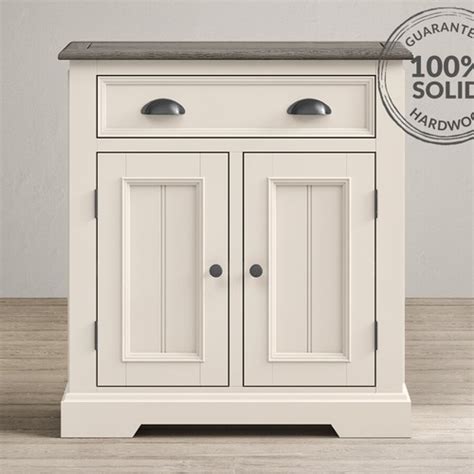 Dartmouth Oak and Soft White Painted Hallway Sideboard | Oak Furniture Superstore