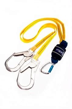 M Dbi Sala Ez Stop Shock Absorbing Lanyard Web Twin Leg M