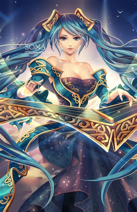 Sona League Of Legends By Ofskysociety On Deviantart