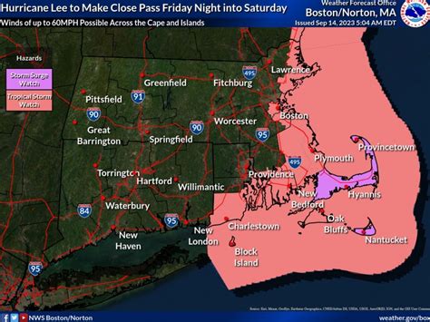 UPDATE: Tropical Storm Warning Issued For Cape Cod Amid Hurricane Lee | Falmouth, MA Patch