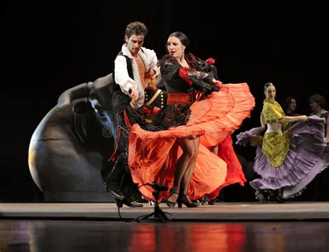 Das Beste Flamenco Tanz Drama Carmen Redaktionelles Stockfotografie