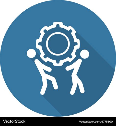 Technical Support Icon Flat Design Royalty Free Vector Image