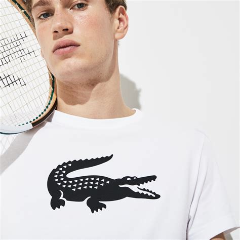 Mens Lacoste Sport Oversized Crocodile Technical Jersey Tennis T Shirt