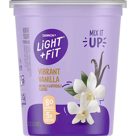 Dannon Light And Fit Vanilla Yogurt - A Planet Fitness