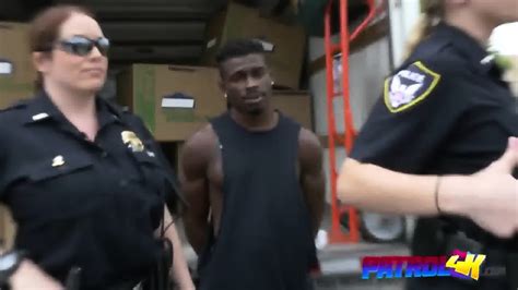 Lucky Black Suspect Bangs Two Slutty MILF Officers