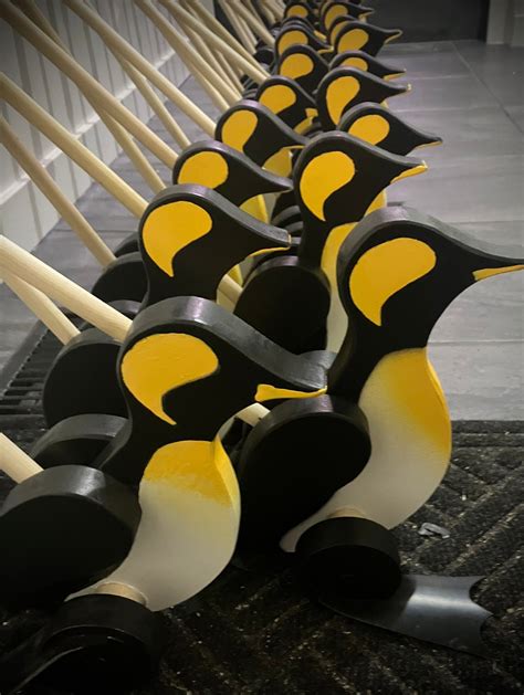 Push Along Penguin Toy – LeBlackbird Woodshop