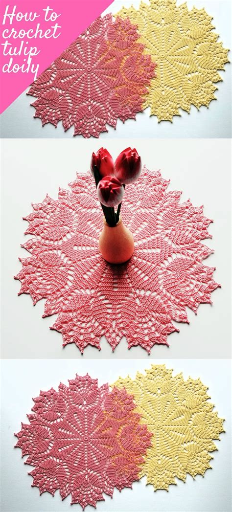 How To Crochet Tulip Doily Artofit