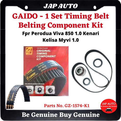 GAIDO 1 Set Timing Belt Belting Component Kit For Perodua Viva 850