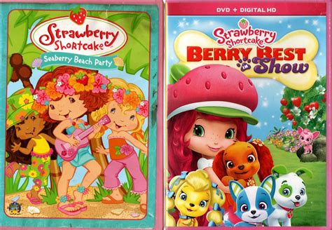 2 Strawberry Shortcake Dvd Movies Seaberry Beach Party And Berry Best In Show