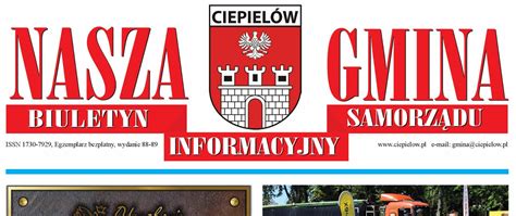 Biuletyn Informacyjny Nasza Gmina Nr Gmina Ciepiel W Portal