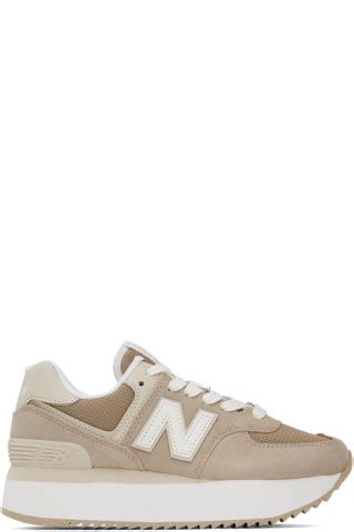 Beige 574 Sneakers By New Balance On Sale