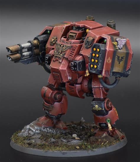 Blood Angels Librarian Dreadnought. I really enjoyed painting this one ...