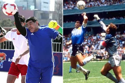 Maradona God : Hand of God goal 'wouldn't have stood' - Maradona on VAR - Diego maradona uses ...