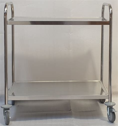 Stainless Steel 2 Tier Trolley New 265 Gst Commercial Catering