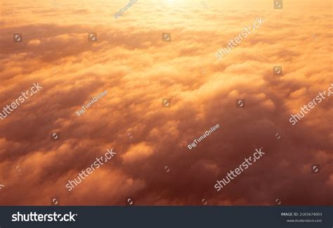 Aerial Top View Gold Sunrise Over Stock Photo 2165674003 Shutterstock