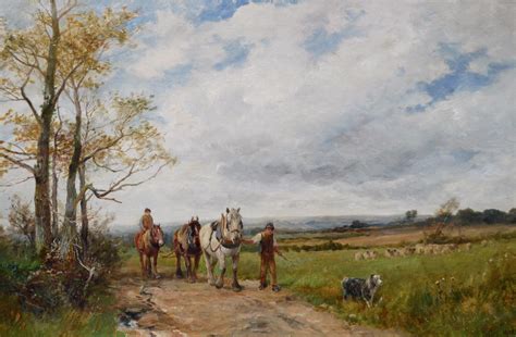 David Bates B1840 Early 20th Century Worcestershire Landscape Oil