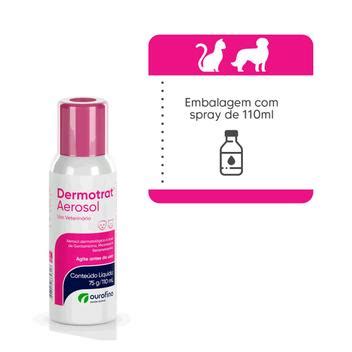 Dermotrat Spray Para Caes E Gatos Ml Ouro Fino Dermatol Gico