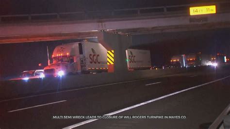 Emergency Crews Close Section Of Will Rogers Turnpike After Crash