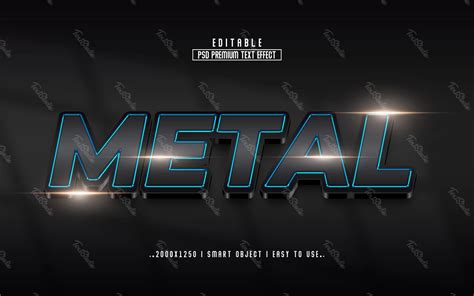 Dark Metal Text Effect | Free Photoshop PSD File