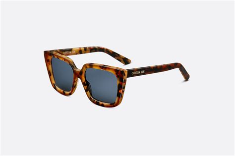 Diormidnight S1i Black And Light Brown Tortoiseshell Effect Square Sunglasses Dior Gb