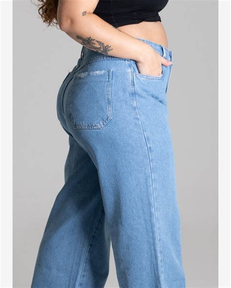 Riachuelo Cal A Jeans Sawary Plus Size Wide Leg