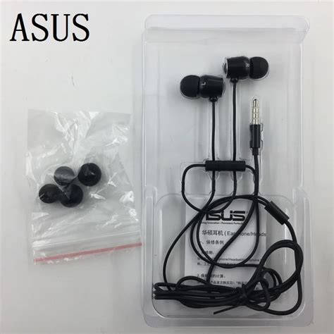 Original Asus In Ear Earphone Headset With Mic For Ausu Zenfone 2 3 Laser Max 4 5 6 For Iphone 4