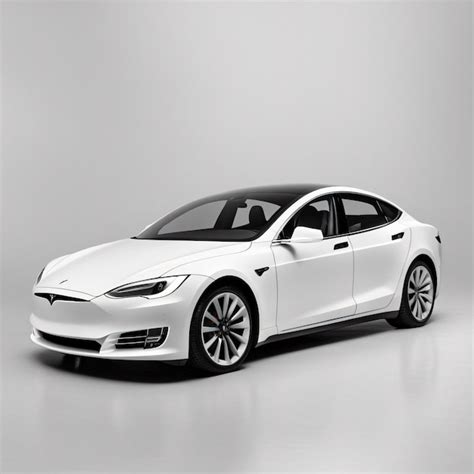 Premium Photo Tesla Car Isolated On White Background