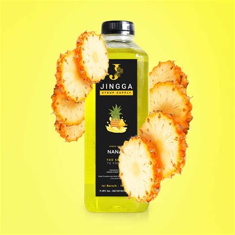 Jual Jingga Pineapple Syrup Ml Sirup Flavor Nanas Untuk Mocktail