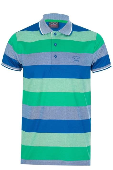 Paul Shark Striped Shark Fit Polo