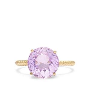 Minas Gerais Kunzite Diamond K Gold Tomas Rae Ring Atgw Cts