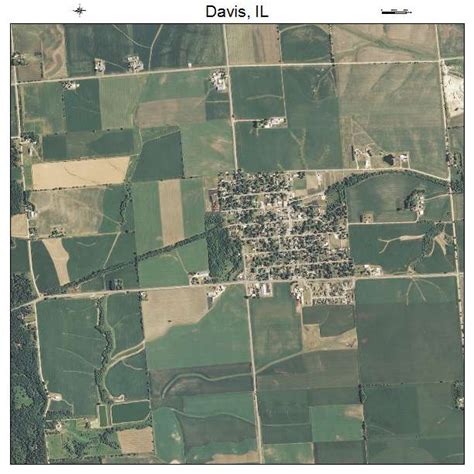 Aerial Photography Map of Davis, IL Illinois