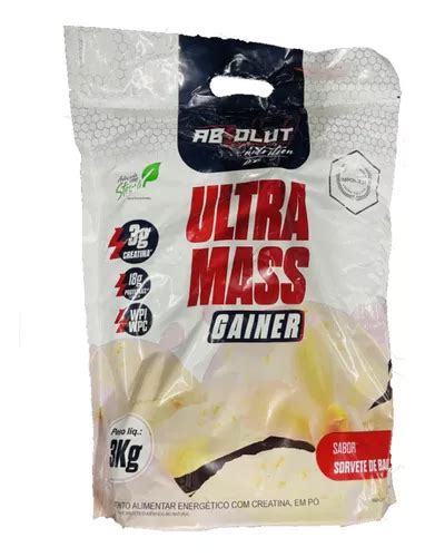 Hipercalórico Ultra Mass Gainer 3kg Absolut Nutrition Parcelamento