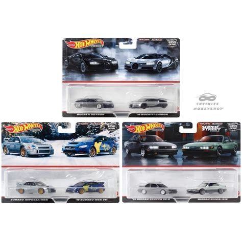 Hot Wheels 2023 Car Culture 2 Packs Twin Pack Mix 4 Bugatti