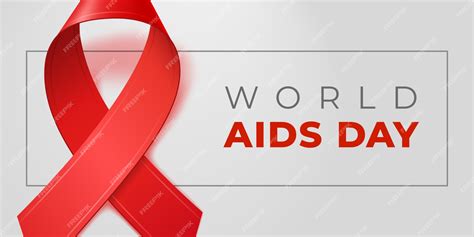 Fitas Vermelhas Realistas Para O Dia Mundial Da Aids Símbolo De