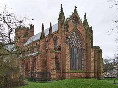 Stunning View Of Carlisle Cathedral In Cumbria Uk