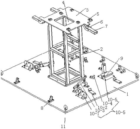 一种叉车新型护顶架焊接用工装模具的制作方法