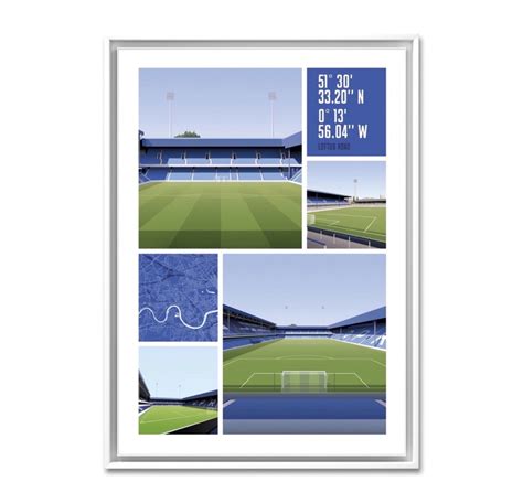 QPR Football Poster QPR Stadium Poster Loftus Road Stadium Print A4 ...