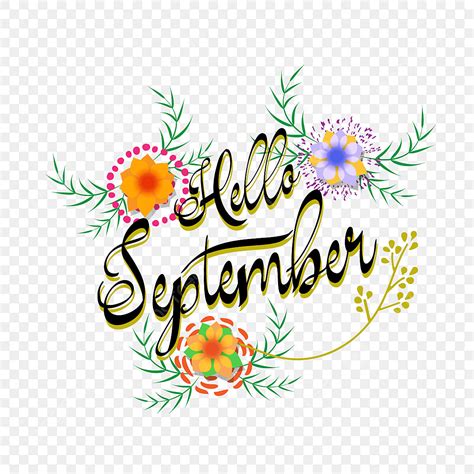 September Flower Clipart