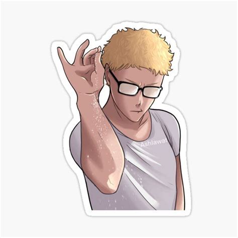 Pegatinas Fan Art Haikyuu Haikyuu Tsukishima Kei Line Sticker